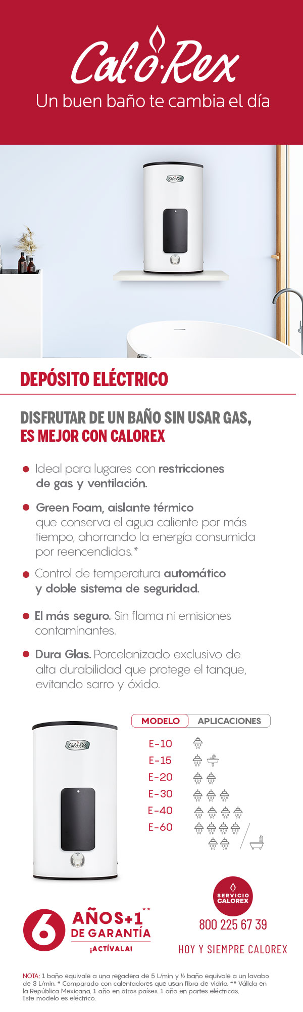 Calentadores de Agua de Depósito Eléctrico Calorex Home Depot México
